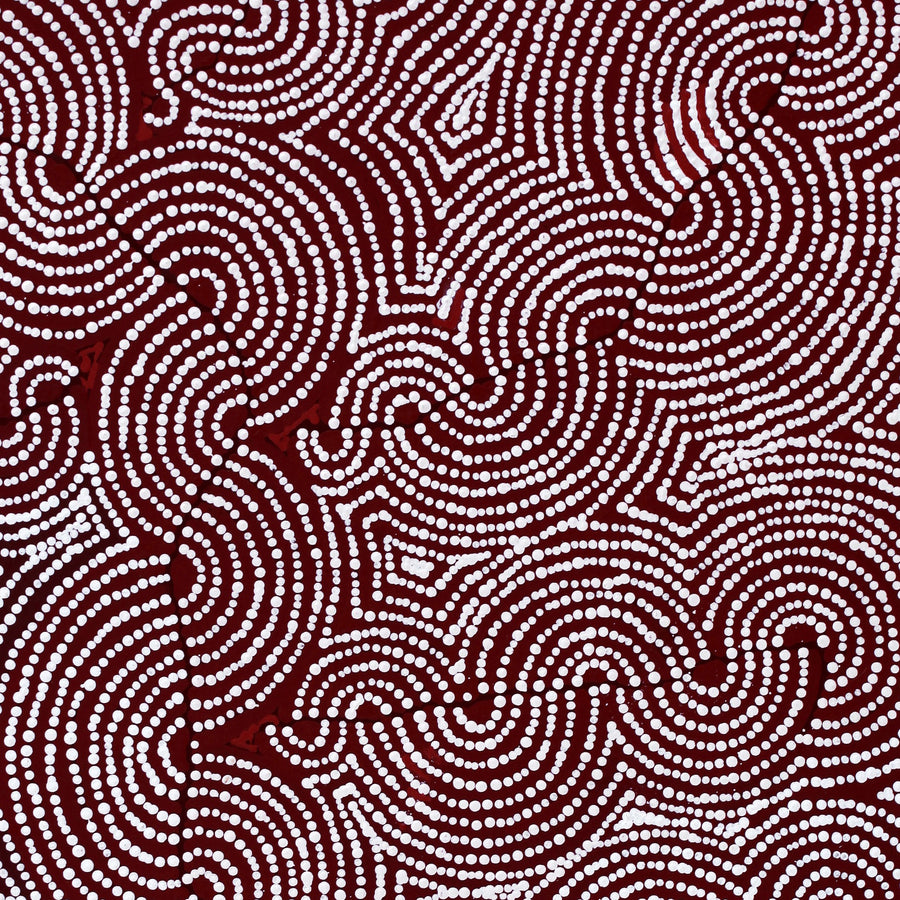 Aboriginal Artwork by Christine Nakamarra Curtis, Mina Mina Jukurrpa, 91x61cm