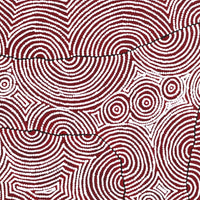 Aboriginal Artwork by Christine Nakamarra Curtis, Mina Mina Jukurrpa, 91x91cm