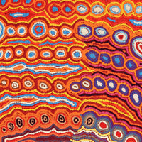 Aboriginal Artwork by Christine Napanangka Michaels, Lappi Lappi Jukurrpa, 122x61cm