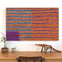 Aboriginal Artwork by Christine Napanangka Michaels, Lappi Lappi Jukurrpa, 122x76cm