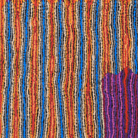 Aboriginal Artwork by Christine Napanangka Michaels, Lappi Lappi Jukurrpa, 122x76cm
