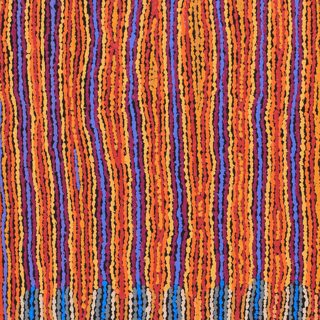 Aboriginal Artwork by Christine Napanangka Michaels, Lappi Lappi Jukurrpa, 122x76cm