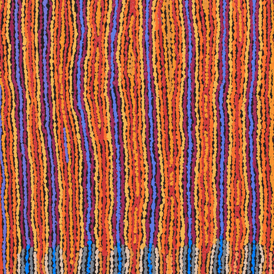 Aboriginal Artwork by Christine Napanangka Michaels, Lappi Lappi Jukurrpa, 122x76cm