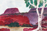Aboriginal Artwork by Clara Inkamala, Entrance of Palm Valley, 54x36cm
