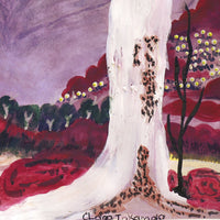 Aboriginal Artwork by Clara Inkamala, Entrance of Palm Valley, 54x36cm