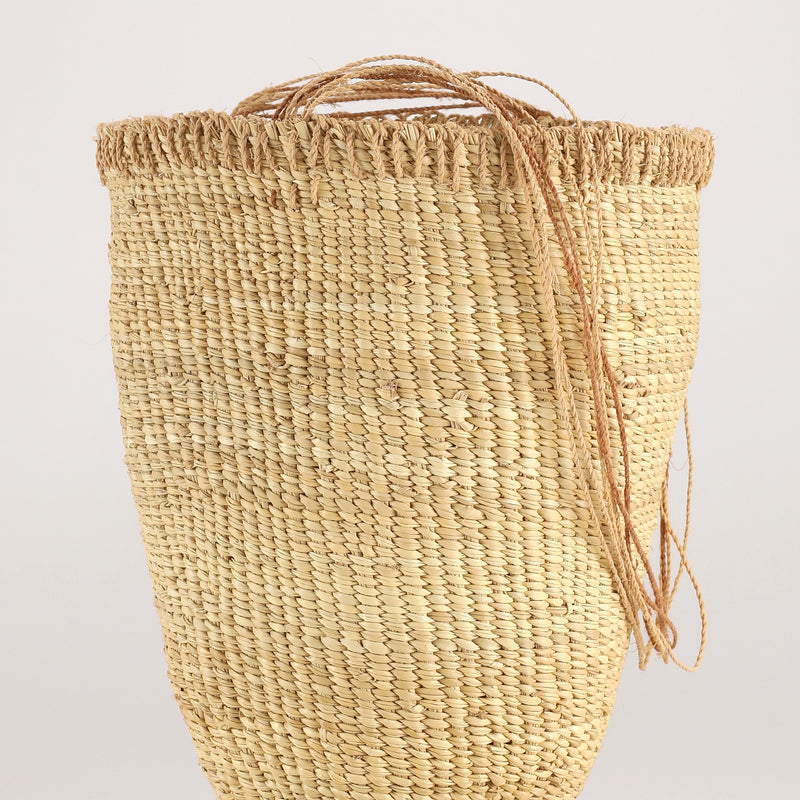 Aboriginal Artwork by Clara Malibirr, Bathi (woven basket)