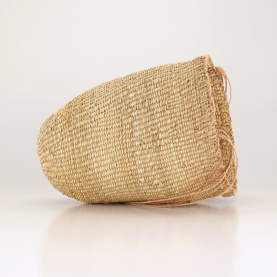 Aboriginal Artwork by Clara Malibirr, Bathi (woven basket)