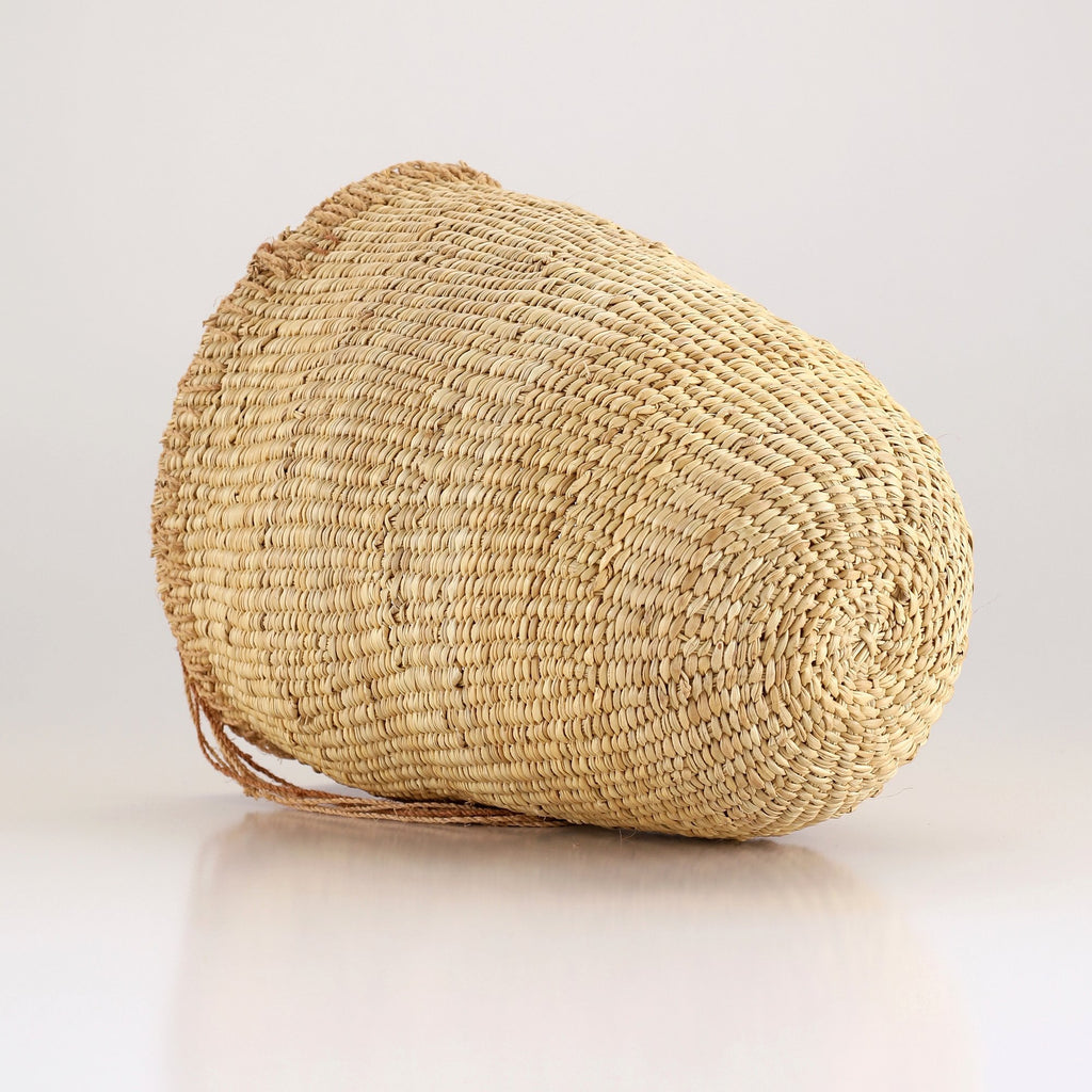 Aboriginal Artwork by Clara Malibirr, Bathi (woven basket)