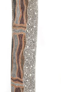 Aboriginal Artwork by Datjuluma Guyula Caroline, Milŋiyawuy, 200cm, Larrakitj