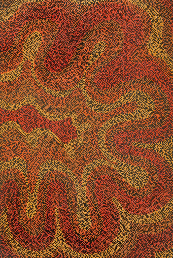 Aboriginal Artwork by Delores Miller, Walka Wiru Ngura Wiru, 91x61cm