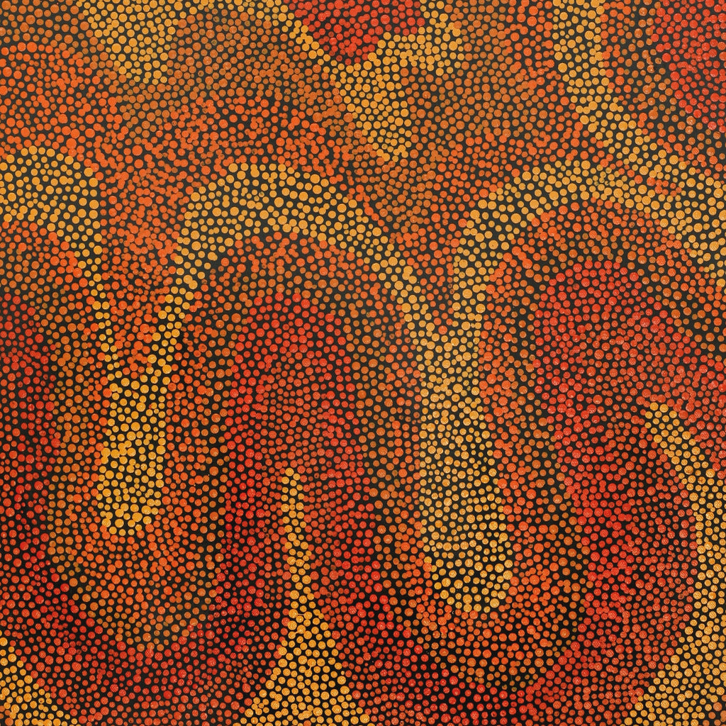 Aboriginal Artwork by Delores Miller, Walka Wiru Ngura Wiru, 91x61cm