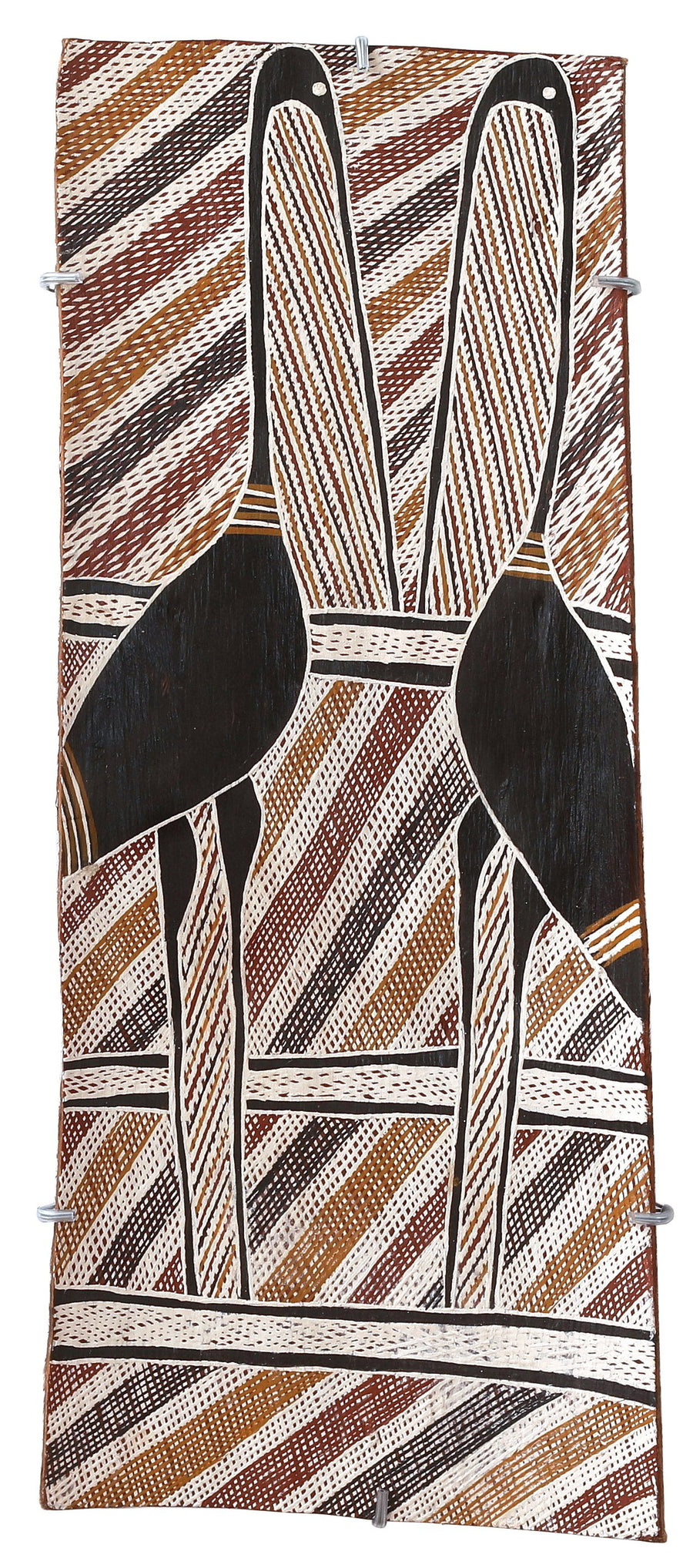 Aboriginal Artwork by Djakaŋu Yunupiŋu, Gany'tjurr, 69x29cm Bark