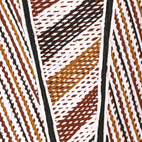 Aboriginal Artwork by Djakaŋu Yunupiŋu, Gany'tjurr, 69x29cm Bark