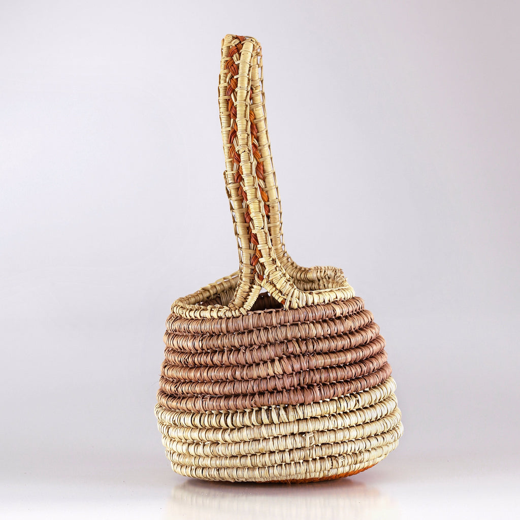 Aboriginal Artwork by Djakurrurr Garmu, Bathi (woven basket)