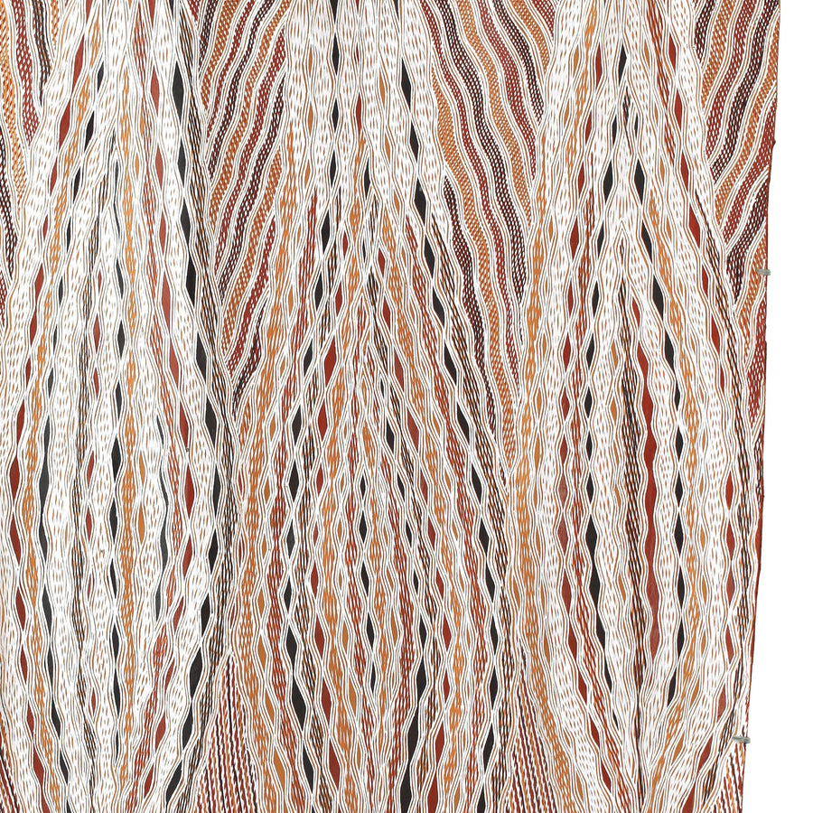 Aboriginal Artwork by Djambawa Marawili AM, Gurtha, 128x75cm Bark