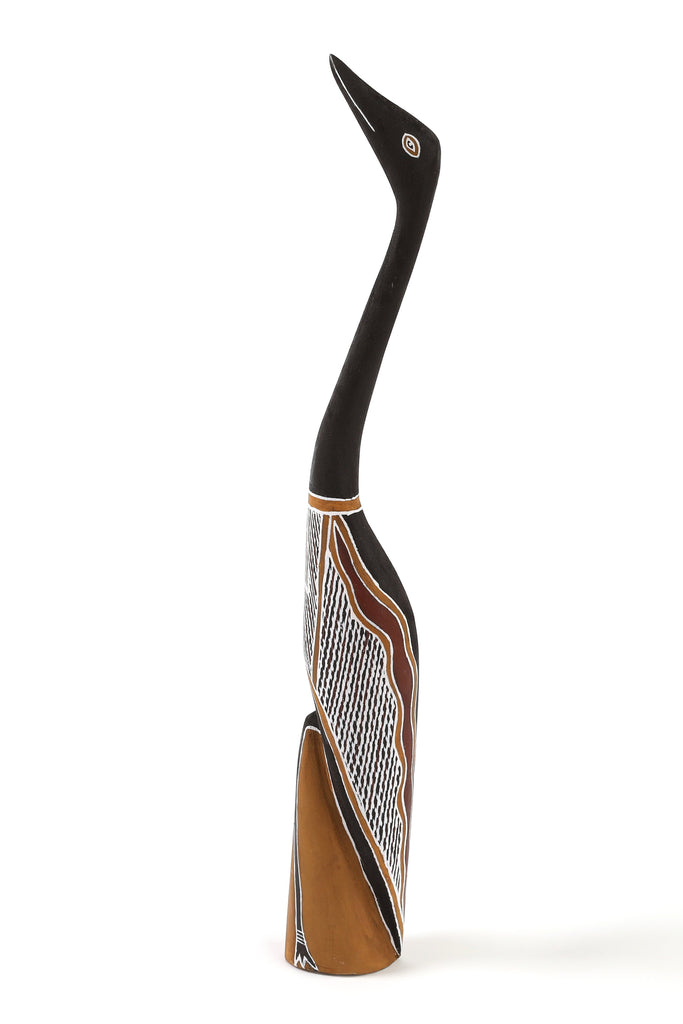 Aboriginal Artwork by Djimbalal Ŋurruwuthun, Wayin (Bird) Sculpture