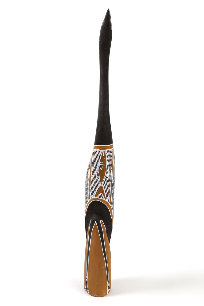 Aboriginal Artwork by Djimbalal Ŋurruwuthun, Wayin (Bird) Sculpture