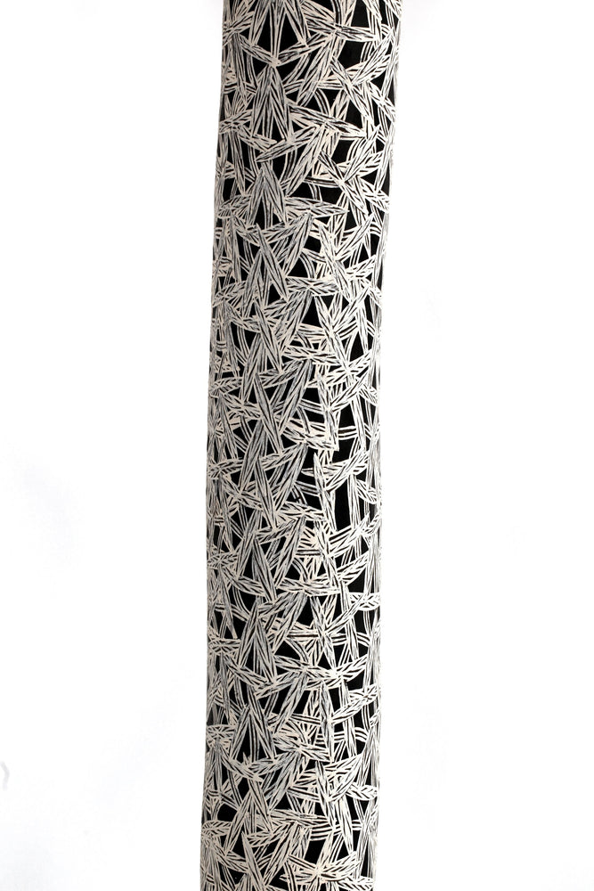 Aboriginal Artwork by Djirrirra Wunuŋmurra Yukuwa, Yukuwa, Larrakitj, 179cm