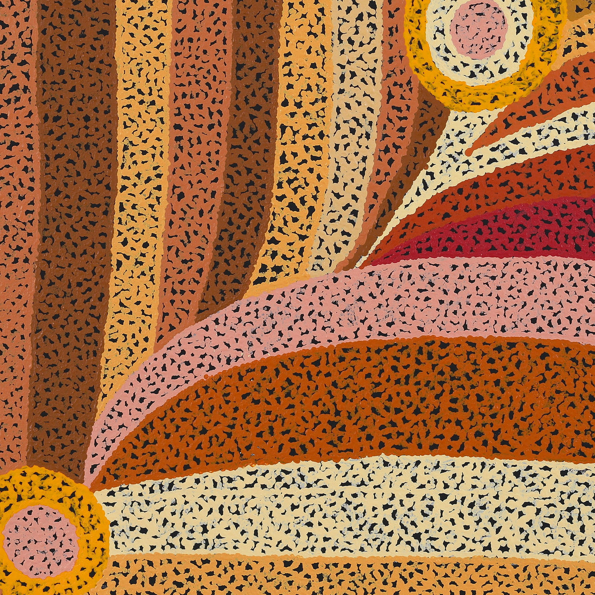 Aboriginal Art by Emily Buddy, Malara, 91x91cm - ART ARK®