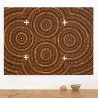Aboriginal Artwork by Erlinda Napaljarri Gallagher, Ngatijirri Jukurrpa (Budgerigar Dreaming), 61x46cm