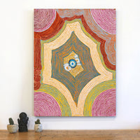 Aboriginal Artwork by Eunice Napanangka Jack, Deep Waterhole - Tjukurrla, 101x77cm