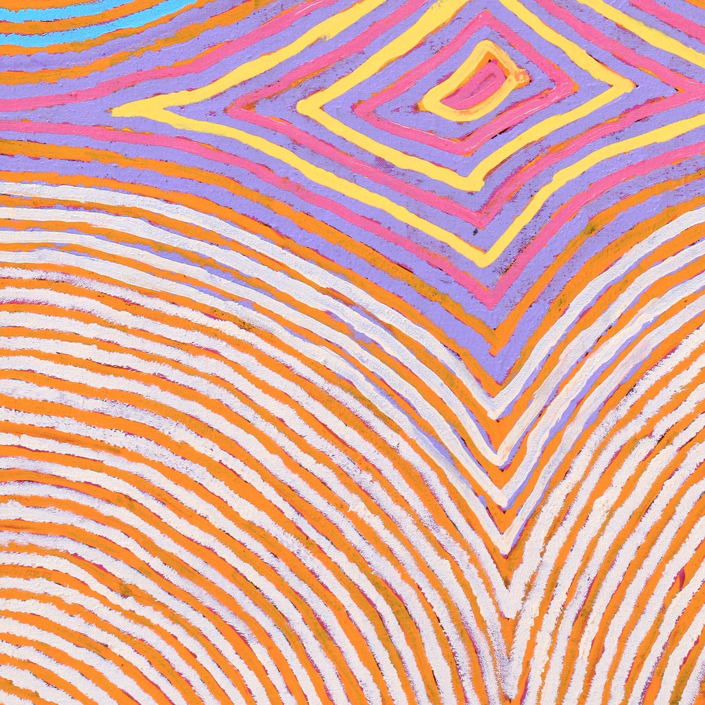 Aboriginal Artwork by Eunice Napanangka Jack, Winbarrku, 97x70cm