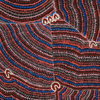 Aboriginal Artwork by Florence Nungarrayi Tex, Lappi Lappi Jukurrpa, 122x46cm