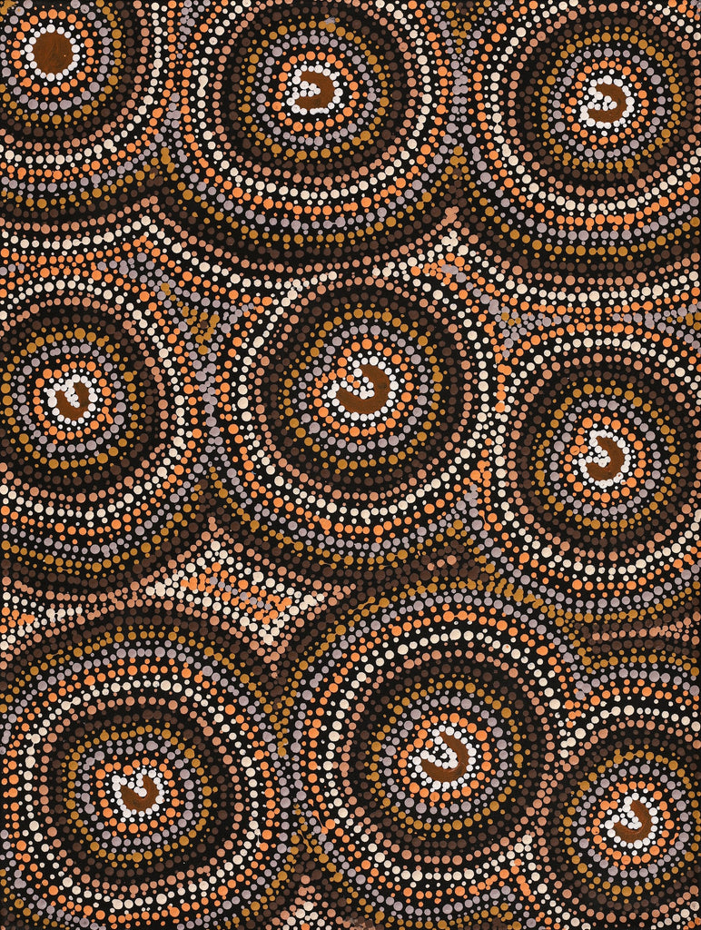 Aboriginal Artwork by Florence Nungarrayi Tex, Lappi Lappi Jukurrpa, 61x46cm