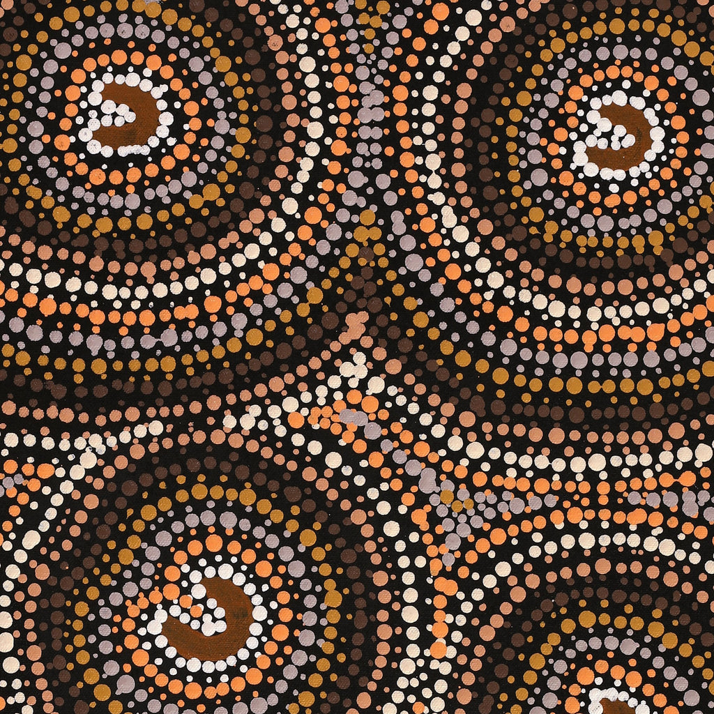 Aboriginal Art by Florence Nungarrayi Tex, Lappi Lappi Jukurrpa, 61x46cm - ART ARK®