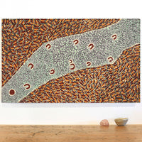 Aboriginal Artwork by Florence Nungarrayi Tex, Lappi Lappi Jukurrpa, 76x46cm