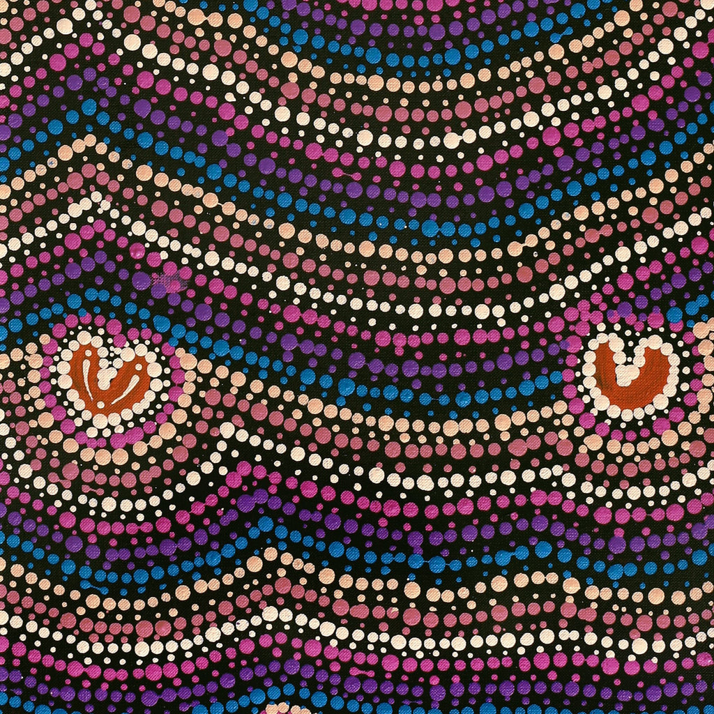 Aboriginal Artwork by Florence Nungarrayi Tex, Lappi Lappi Jukurrpa, 91x30cm