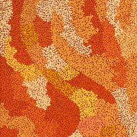 Aboriginal Artwork by Francis Marshall, Wanampi Tjukurrpa (Snake Dreaming), 100x40cm