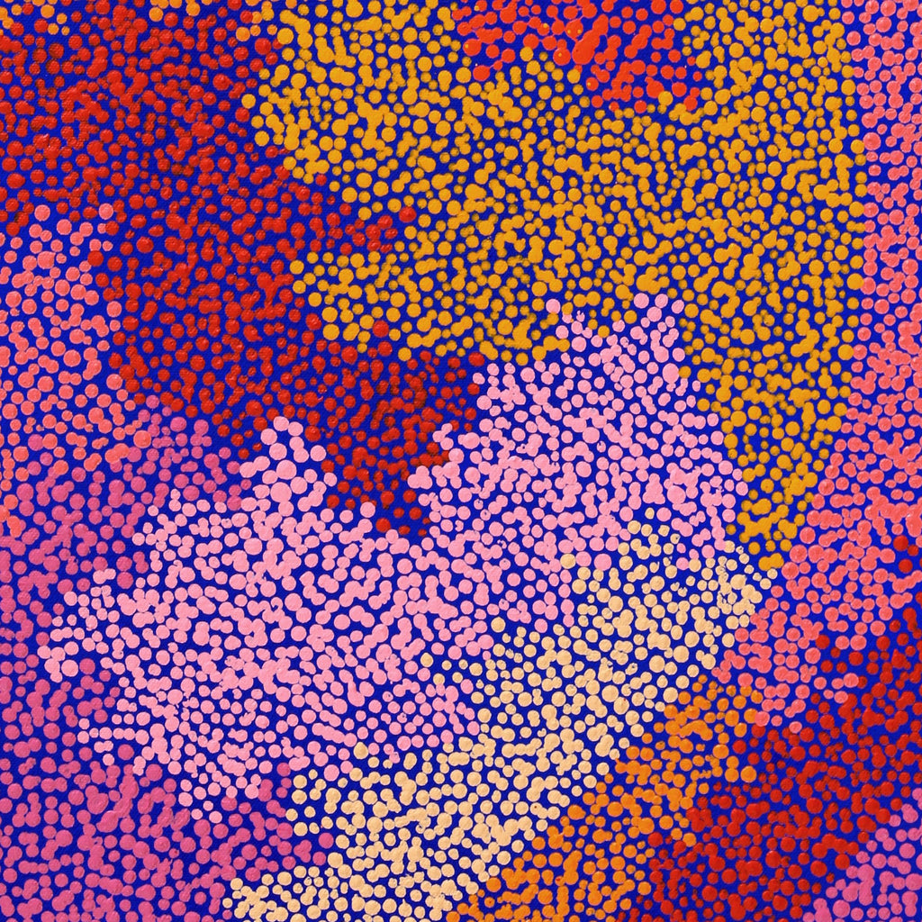 Aboriginal Artwork by Francis Marshall, Wanampi Tjukurrpa (Snake Dreaming), 75x50cm