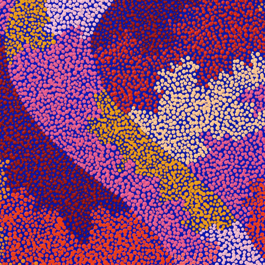Aboriginal Artwork by Francis Marshall, Wanampi Tjukurrpa (Snake Dreaming), 75x50cm