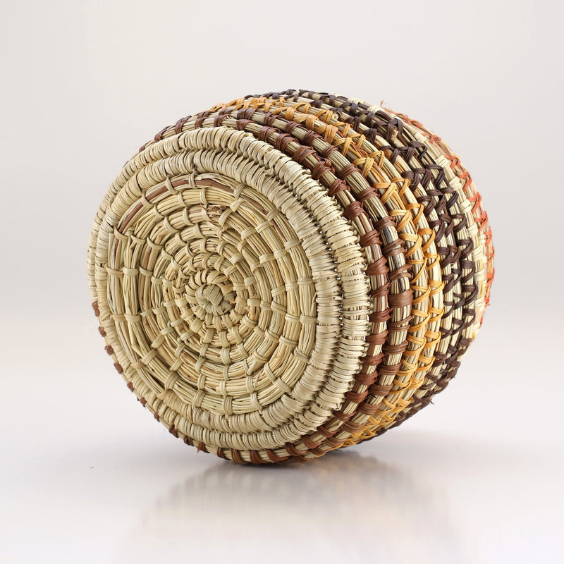 Aboriginal Artwork by Galinuŋ #1 Wunuŋmurra, Bathi (woven basket)