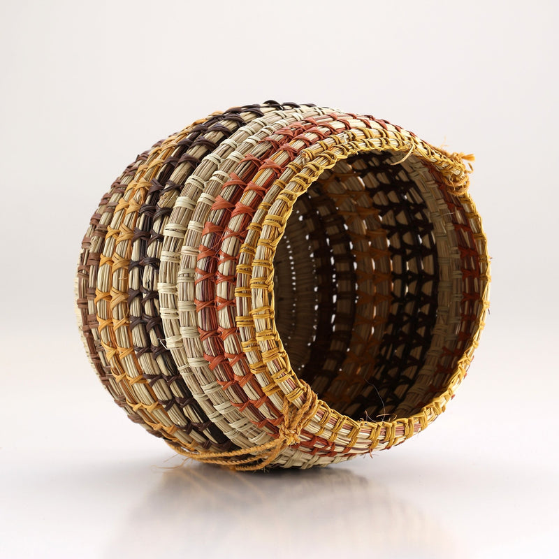 Aboriginal Artwork by Galinuŋ #1 Wunuŋmurra, Bathi (woven basket)