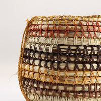 Aboriginal Artwork by Galinuŋ #1 Wunuŋmurra, Bathi (woven basket)