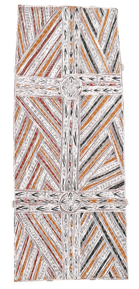 Aboriginal Artwork by Galuma Maymuru, Yalata, 81x33cm Bark