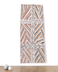 Aboriginal Artwork by Galuma Maymuru, Yalata, 81x33cm Bark