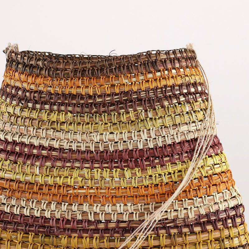 Aboriginal Artwork by Ganyila #2 Guyula Dhalpirri, Bathi (woven basket)