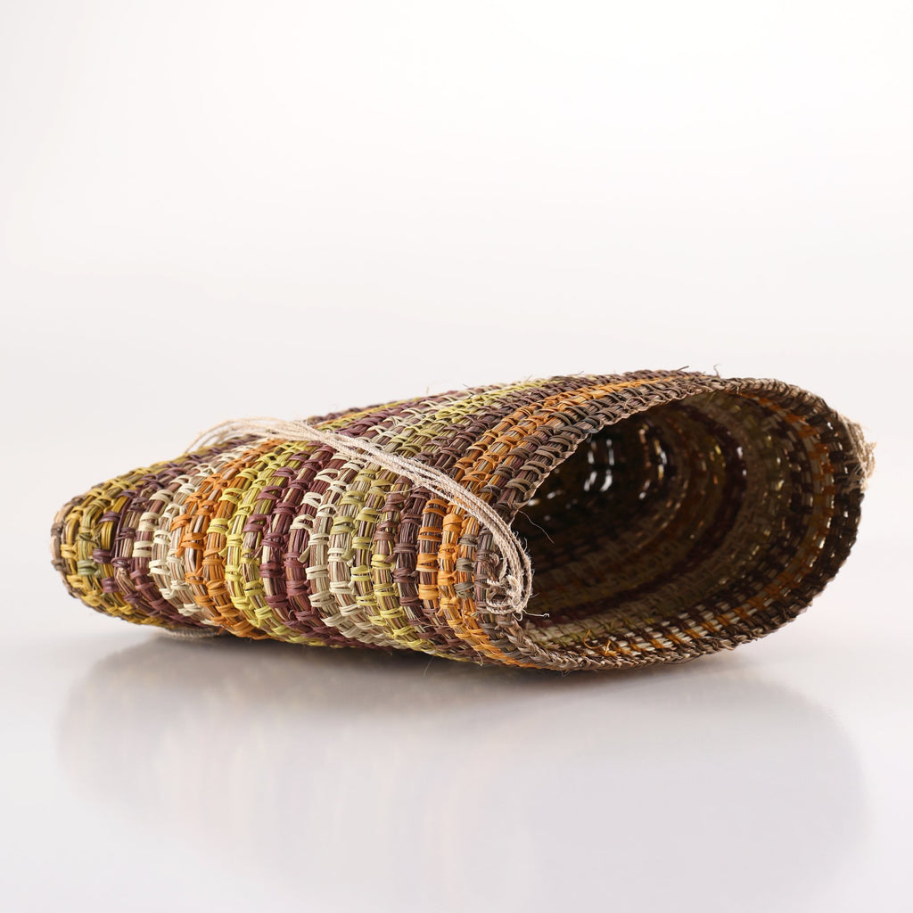 Aboriginal Art by Ganyila #2 Guyula Dhalpirri, Bathi (woven basket) - ART ARK®