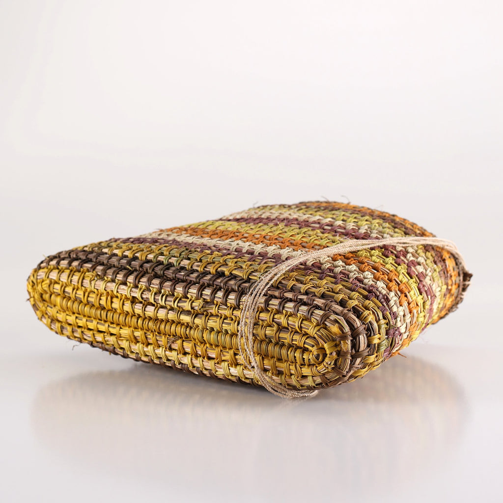 Aboriginal Artwork by Ganyila #2 Guyula Dhalpirri, Bathi (woven basket)