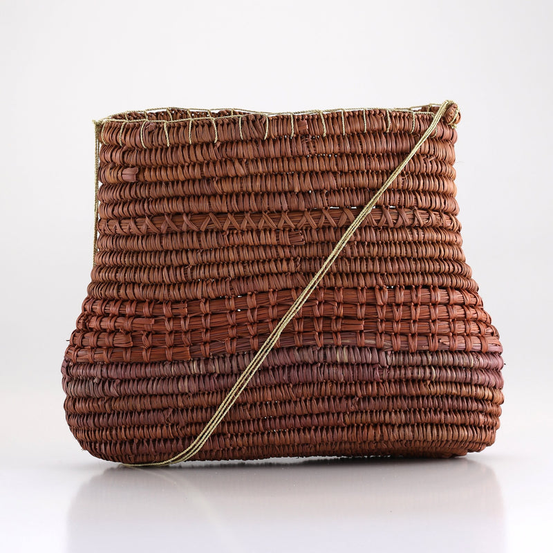 Aboriginal Artwork by Gawiŋu Dalparri, Bathi (woven basket)
