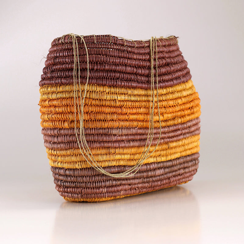Aboriginal Artwork by Gawiŋu Dalparri, Bathi (woven basket)