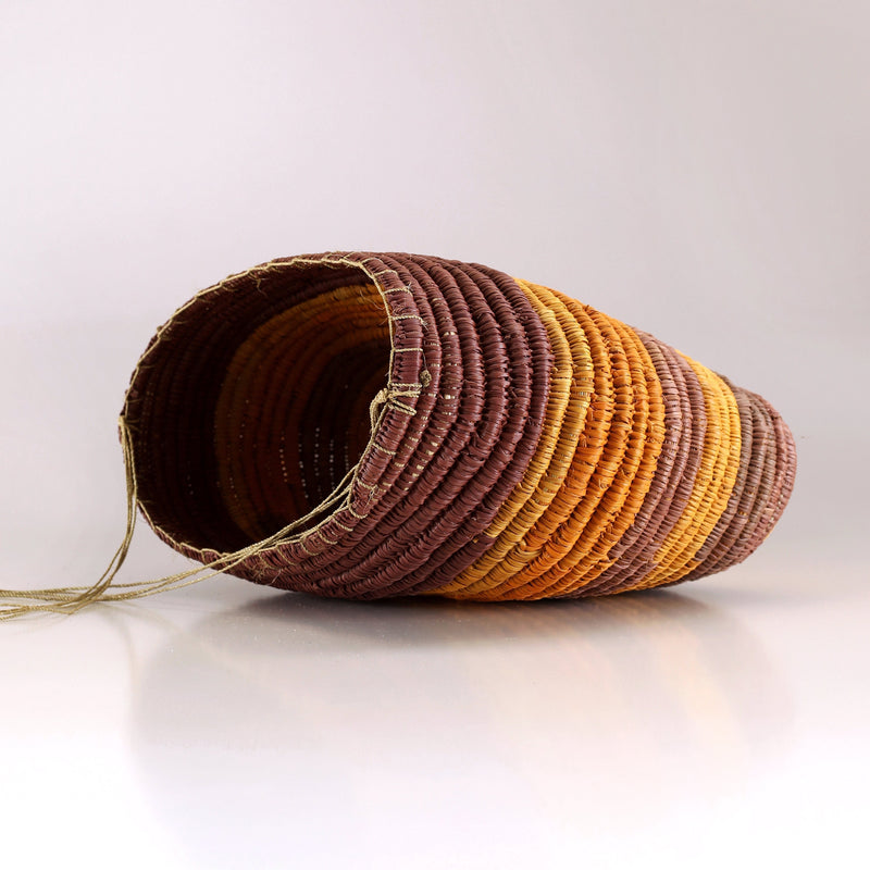 Aboriginal Artwork by Gawiŋu Dalparri, Bathi (woven basket)