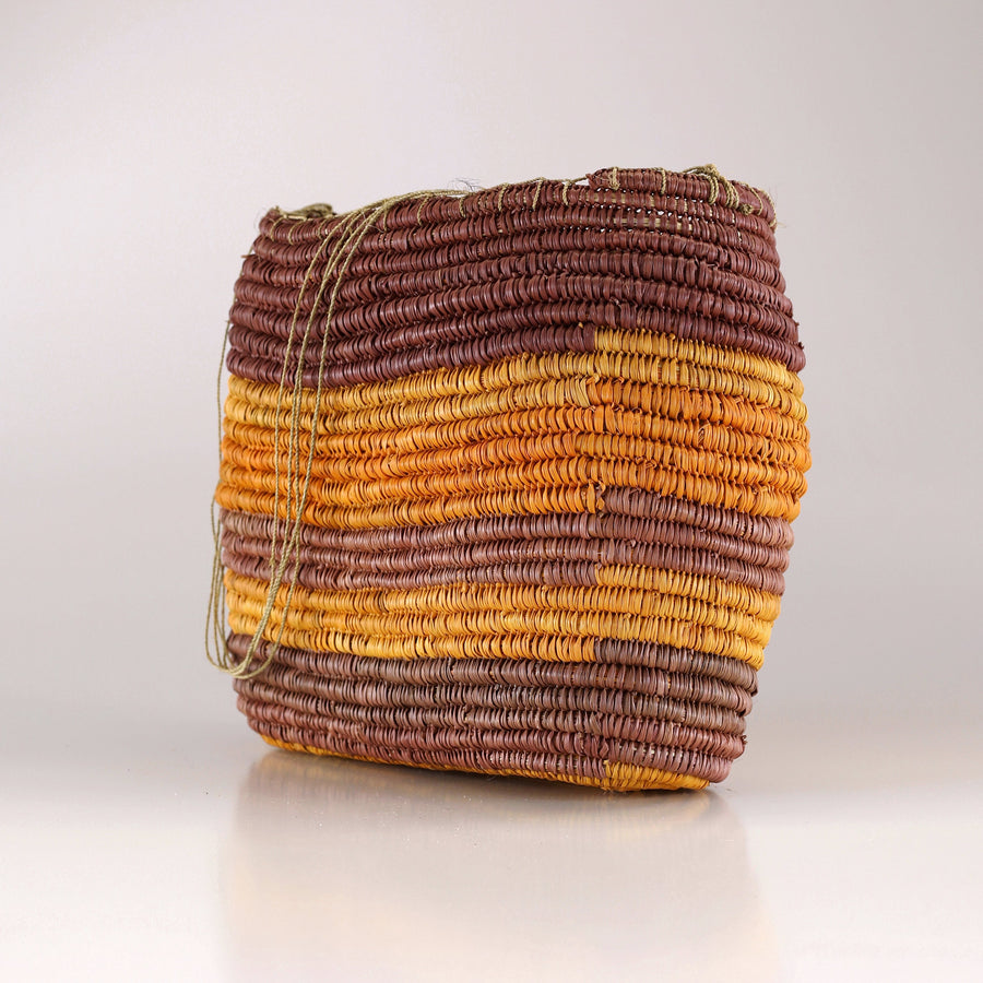 Aboriginal Artwork by Gawiŋu Dalparri, Bathi (woven basket)