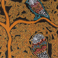 Aboriginal Artwork by Geraldine Napangardi Granites, Ngalyipi Jukurrpa (Snake Vine Dreaming) - Purturlu, 61x46cm