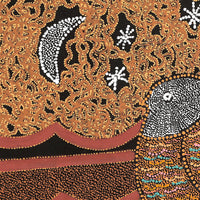 Aboriginal Artwork by Geraldine Napangardi Granites, Ngalyipi Jukurrpa (Snake Vine Dreaming) - Purturlu, 61x61cm