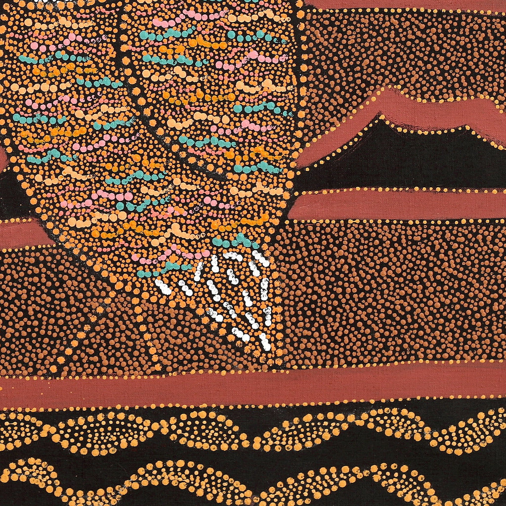 Aboriginal Art by Geraldine Napangardi Granites, Ngalyipi Jukurrpa (Snake Vine Dreaming) - Purturlu, 61x61cm - ART ARK®