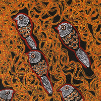 Aboriginal Artwork by Geraldine Napangardi Granites, Ngalyipi Jukurrpa (Snake Vine Dreaming) - Purturlu, 76x61cm